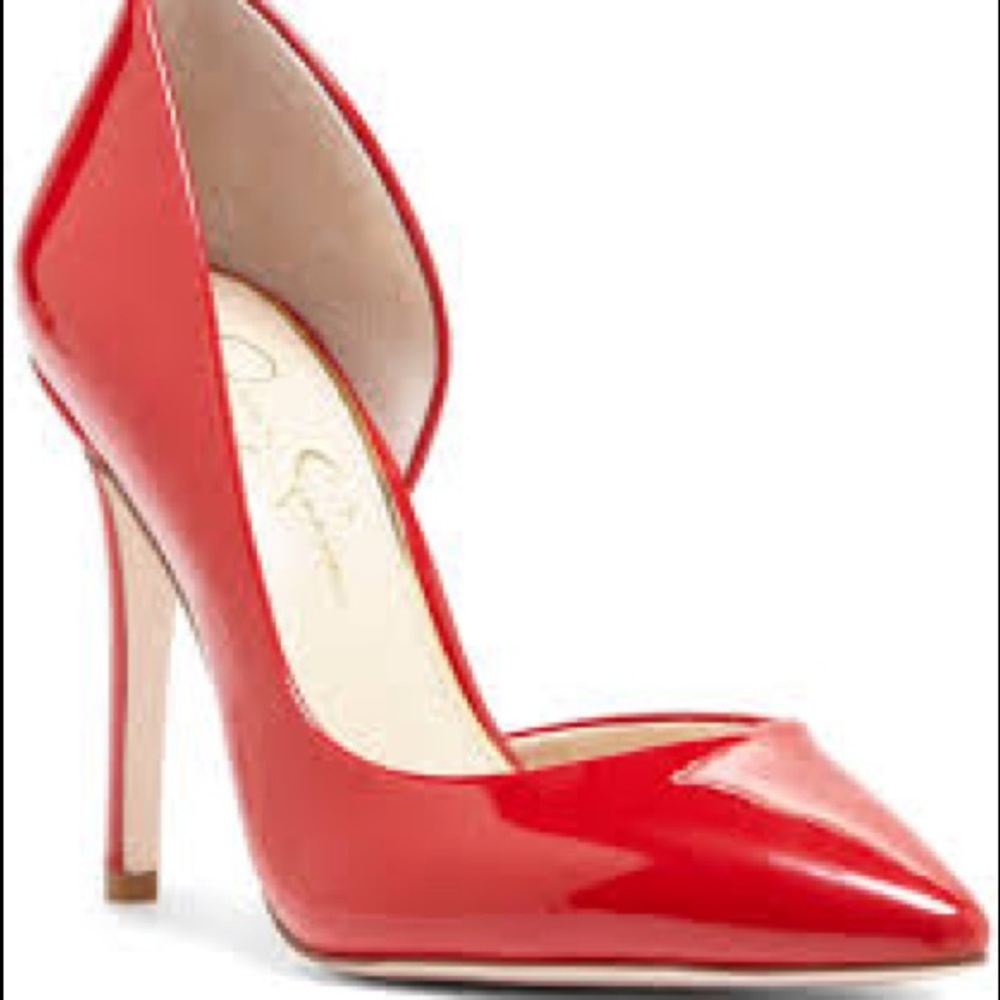Jessica Simpson Heels, Size 6.5. Red.